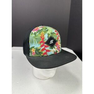 Snap-On Tools Hat Men Cap Snapback Adjustable Mechanic Hawaiian Floral